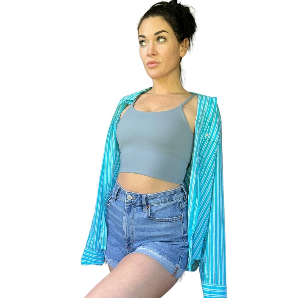 Lightweight Button Down Nautical Summer Blouse Ra… - image 6